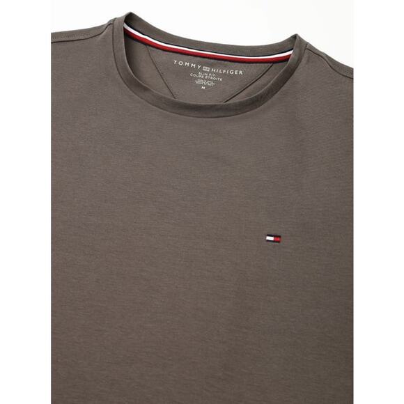 Tommy Hilfiger - Slim Fit T-Shirt - Medium - Shady Stone -  NWT & PACKAGING - Picture 1 of 8